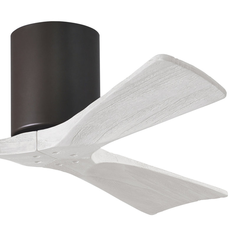 Ventilateur de plafond à 3 pales Olivier, Bronze texturé, Blanc mat, 42"
