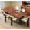 Ancient style solid wood dining table set