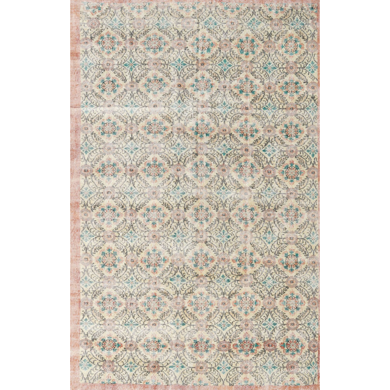 Tapis gris en laine Magar Southwestern, Rectangle 6 pi x 9 pi