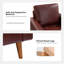 Fauteuil en cuir véritable de 33 po de largeur Annaleise-91376019