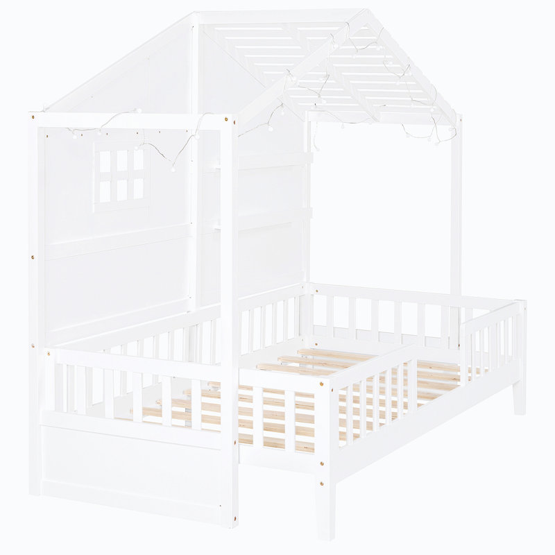 Lit plateforme 67,03 po Yelenis, Blanc
