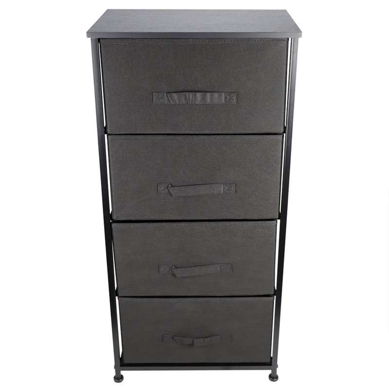 Commode de rangement 4 tiroirs , Noir