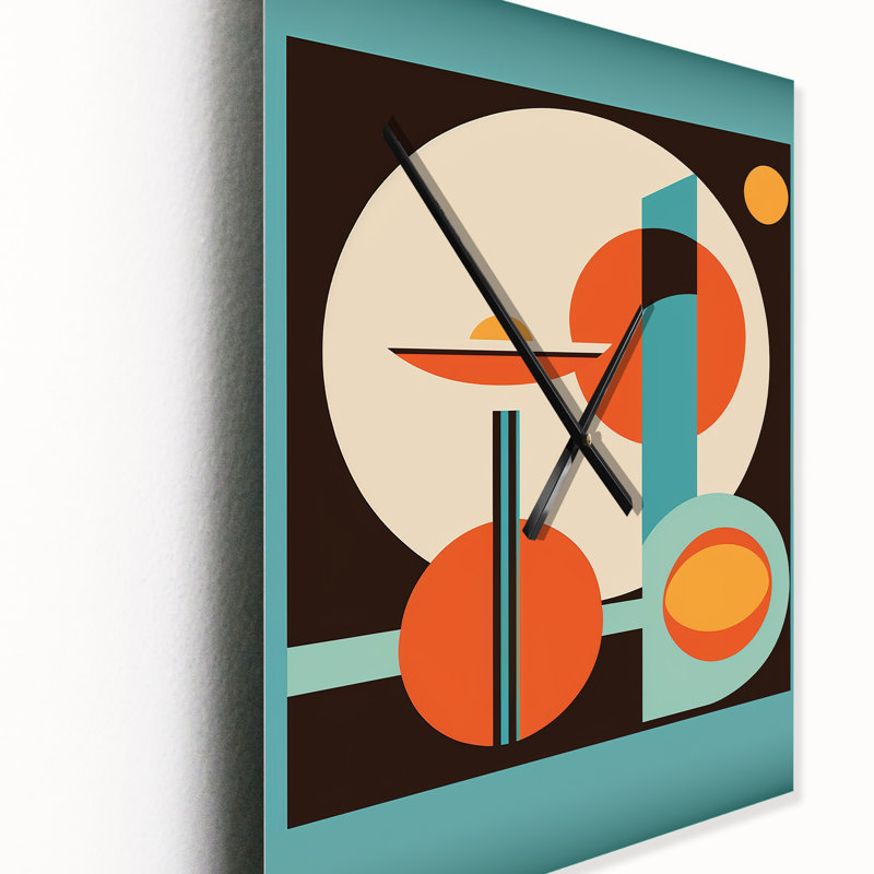 Horloge murale rétro Mid-Century, Très petit