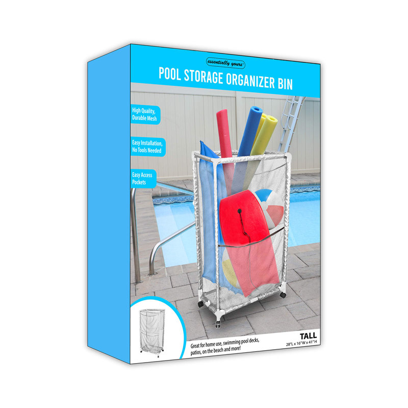 Panier de rangement pour nouilles Rolling Pool, Blanc