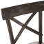 Chaise d'appoint en bois massif brun foncé Lorelei
