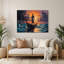Art mural gris avec villes, Maldives-943761841