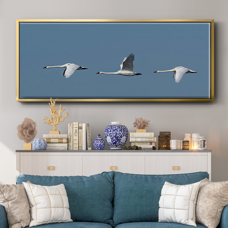 «Wing Up Wing Down», toile encadrée, H 12 po x l 30 po