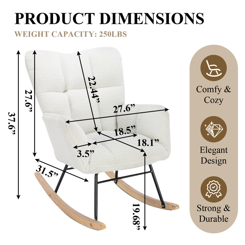 Chaise berçante, Ivoire