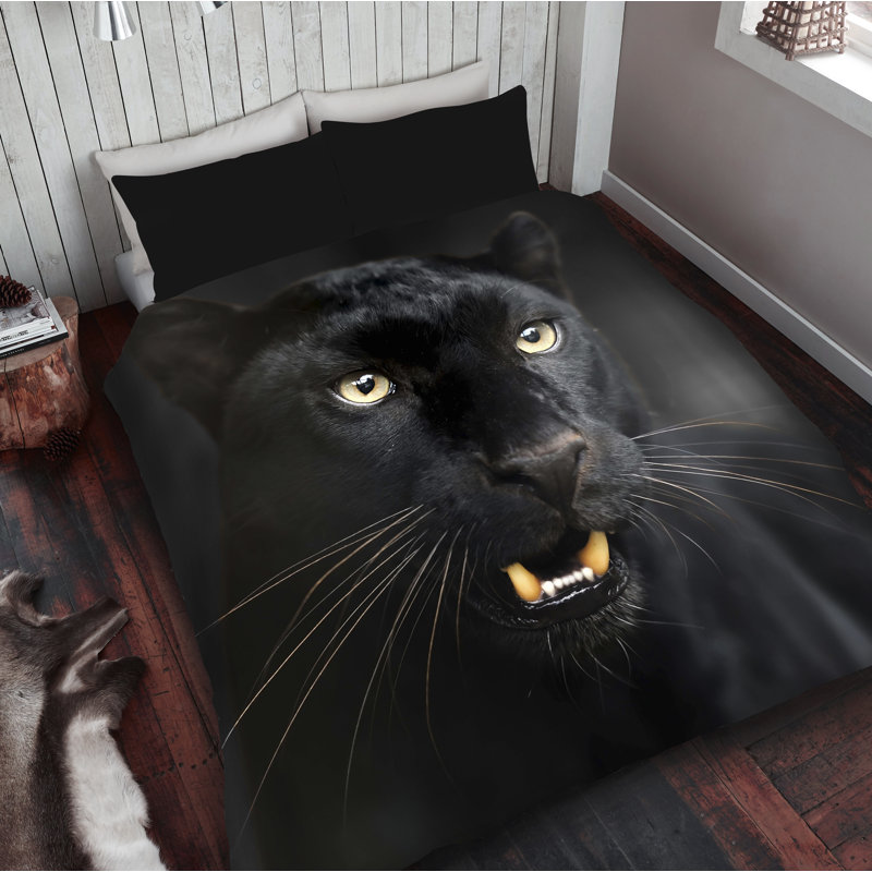 Premium Wildlife Duvet Cover Set with Pillowcases, Single - 1 Standard Pillowcase