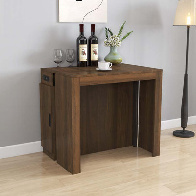 Extendable Dining Table with Outlet