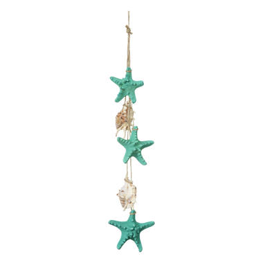 IH Casa Decor Rope Fish with Seashells Wall Decoration XQ-1004