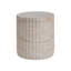 Table d'appoint carrée en béton Travertine