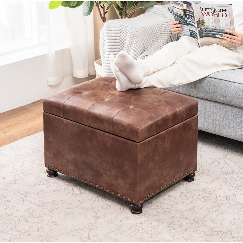Repose-pieds Milana Classy Accent, Similicuir café Milana