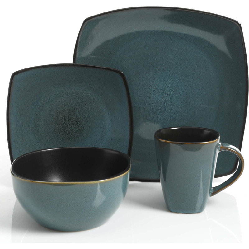 Soho Lounge 16 Piece Dinnerware Set, Service for 4