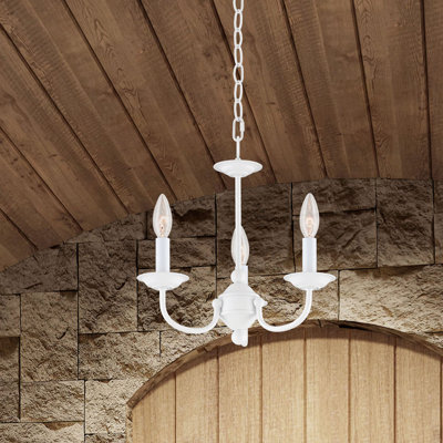 Lustre traditionnel / classique à 3 lumières de style bougie Colesville