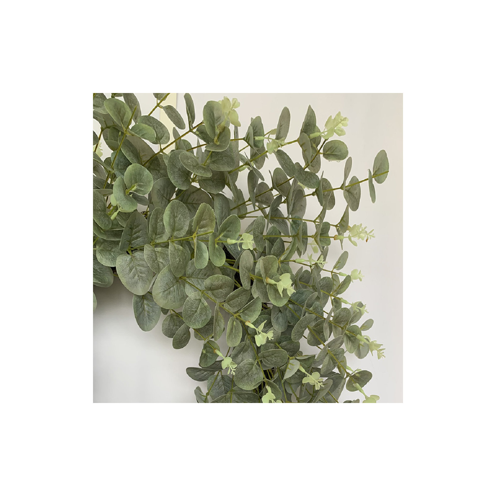 26'' Handcrafted Faux Eucalyptus Wreath, Light Green