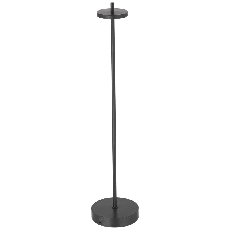 Kelly Wearstler Sene Rechargeable Table Lamp, Black, 1.6 W, 23" H x 5" W x 5" D