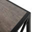 Table basse moderne pour chambre à coucher et salon, verre trempé et panneau de fibres à densité moyenne rustique, table basse de style industriel