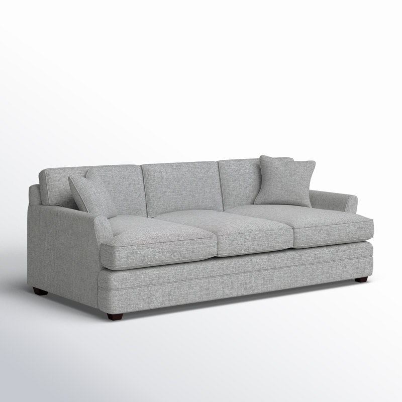 Harriss Upholstered 91'' Sofa, Zuma Pumice Textured Linen