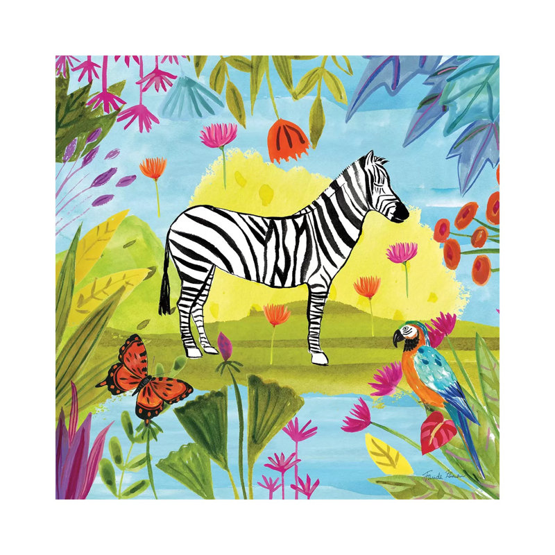 The Big Jungle III by Farida Zaman - Wrapped Canvas Print, 30.48 cm H x 30.48 cm W