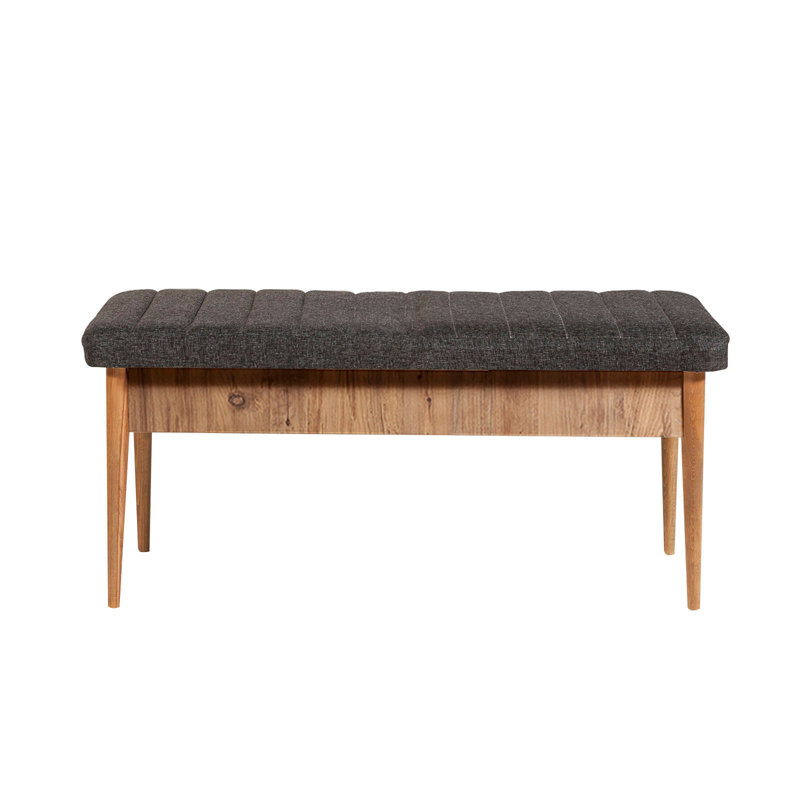Banc rembourré Nalley, Brown/Anthracite