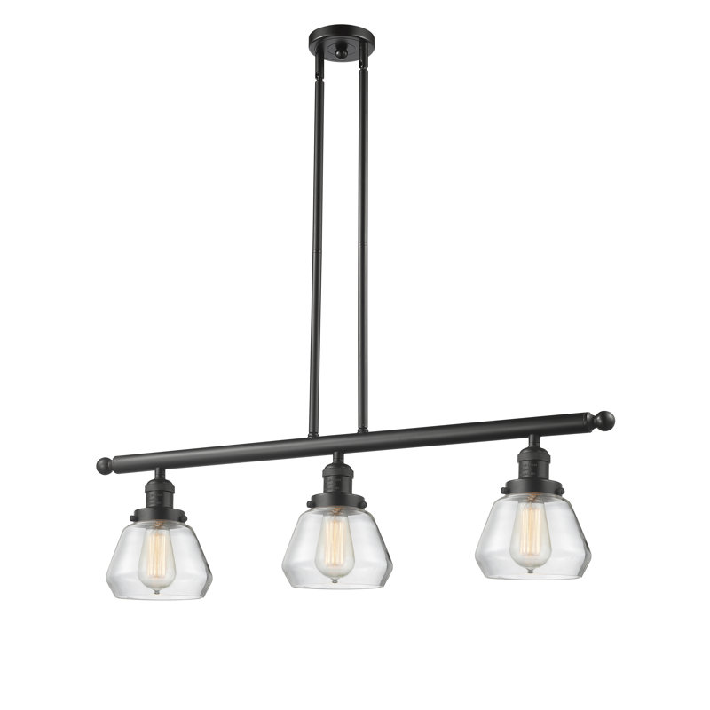 Chill 3 - Light Kitchen Island Pendant, Oil Rubbed Bronze, Clear