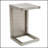 CAPE CORAL ALU C-Shaped Outdoor Side Table with Rust-Resistant Aluminum Frame and Versatile Design for Poolside or Patio Use-239603986