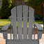 Chaises Adirondack pliantes Hdpe avec porte-gobelet (ensemble de 2)-1806185730