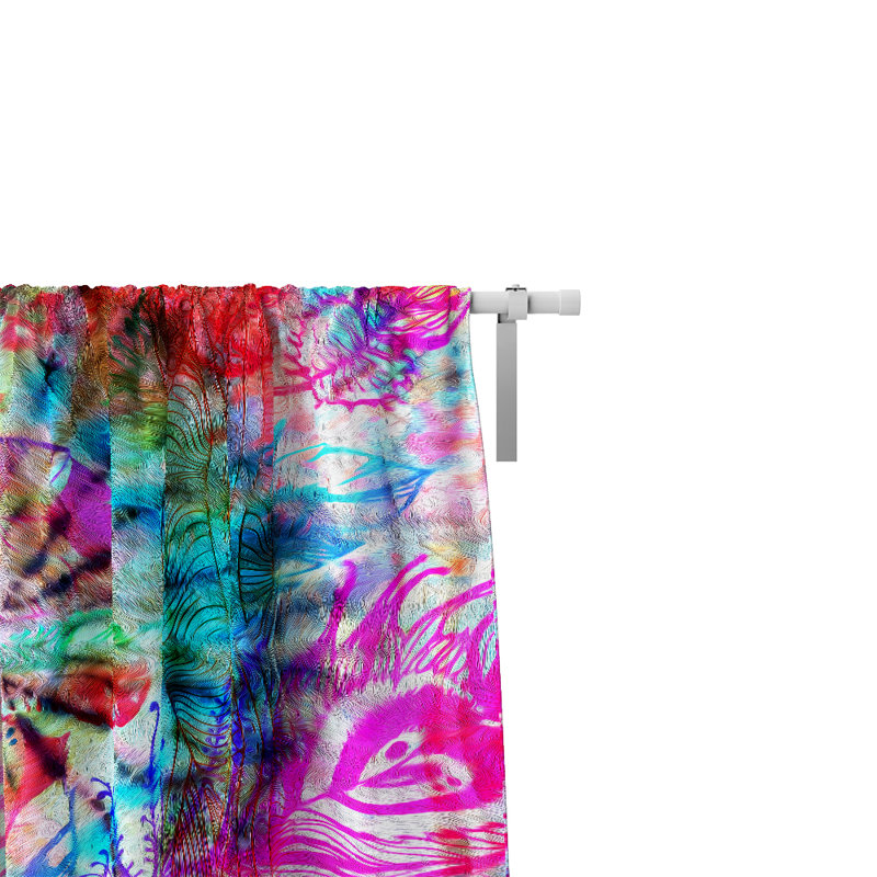 Semi Sheer Curtain Pair, 20" W x 52" L