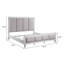 Lit tapissier standard gris Dwerg-1161444957