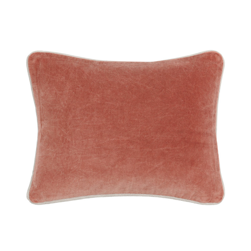 Harriet Pillow Cover & Insert, Rectangle 12"H x 16"W, Terra Cotta