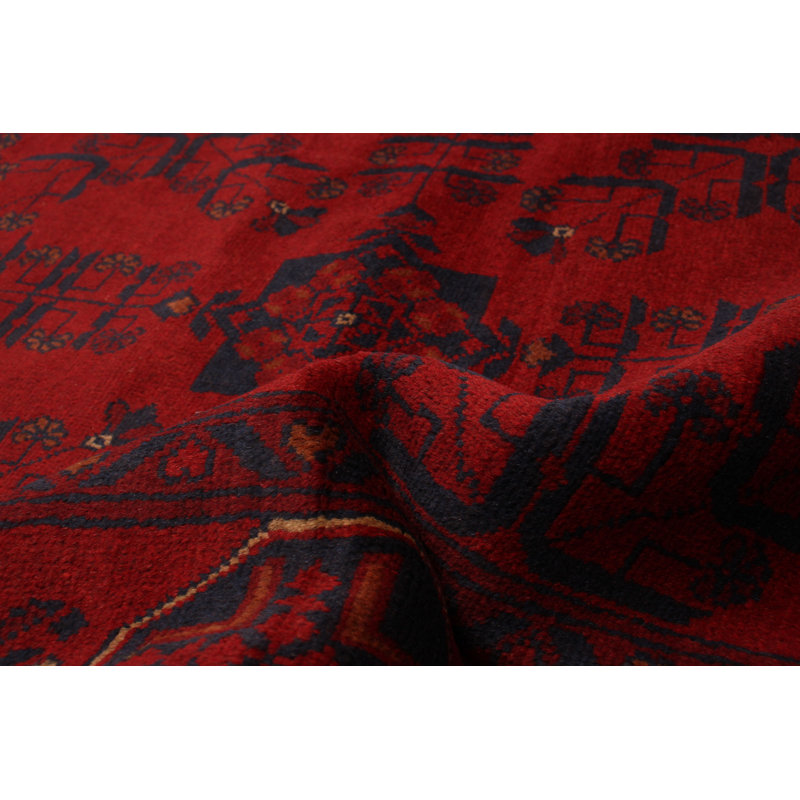 Tapis unique en laine noué à la main 6 pi 8 po x 9 pi 5 po nouvel âge Ahlaya
