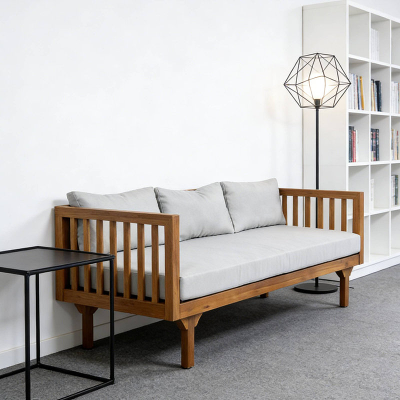 3 Seater Daybed For Deck Leisure & Outdoor Casual Rest Nooks, Teak