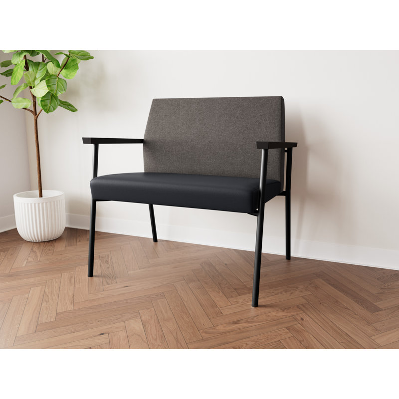 Lesro Chaise de bureau Mystic, Archetype fumée Modena noir, Noir