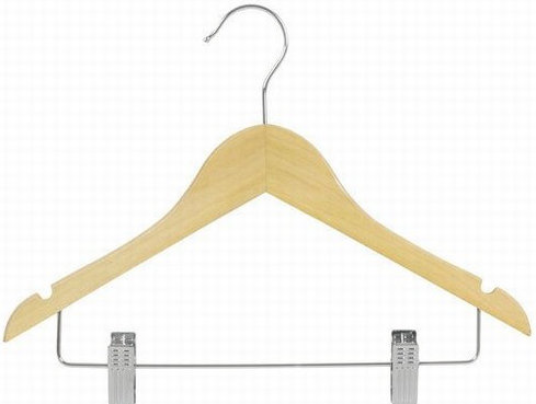 Cintre en bois pour enfants pour jupe / pantalons, Naturel