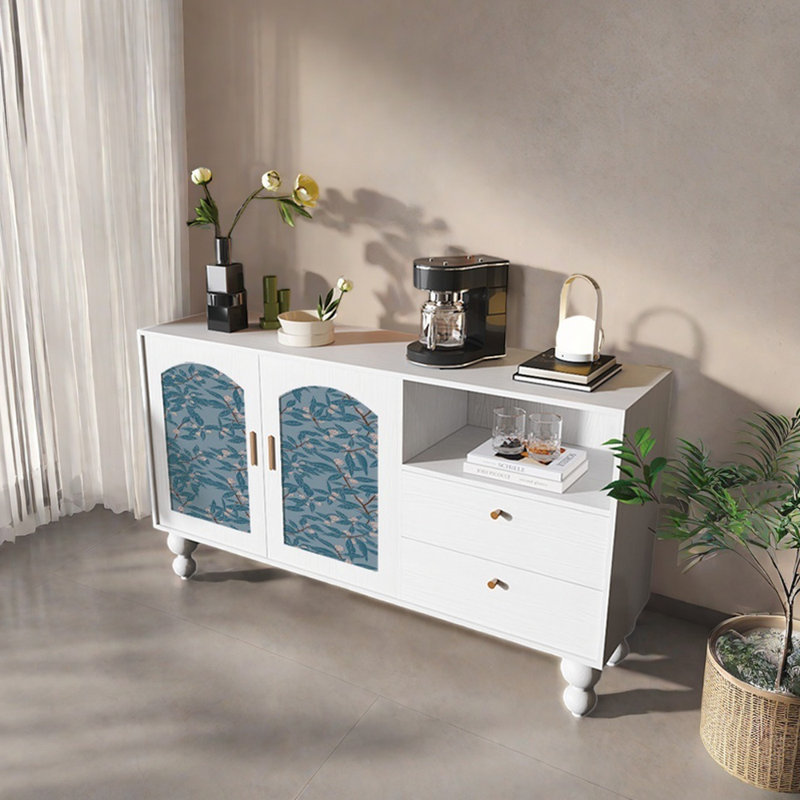 Buffet multifonctionnel 59,1 po, Blanc