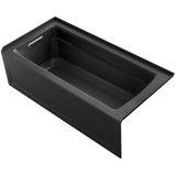 Archer 66" X 32" Alcove Vibracoustic Bath with Integral Apron, Integral Flange and Left-Hand Drain