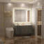 Miroir de salle de bain à DEL avec lumières, miroir de salle de bain éclairé à l'avant et à l'arrière avec anti-buée, miroirs muraux éclairés, température de 3 couleurs, à intensité variable-268698505-268698507