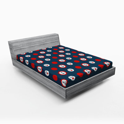 Microfiber Polka Dots Fitted Sheet