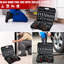 171 pièces Boîte à outils avec douille et clé à cliquet, acier au carbone noir, pour travaux de garage, serrure, clé à boîte à outils portable, outils en acier dans la boîte à outils, réparation de voiture, garages de mécanicien