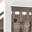 Solid Wood Canopy Bed with Mattress