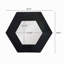 Miroir hexagonal 18,5 "x 18,5" avec cadre en bois, décoration murale pour le couloir de la salle de bain-671808676