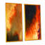 «Abstract Orange Wave», ensemble de 2 impressions sur toile-1689205017-1689205029