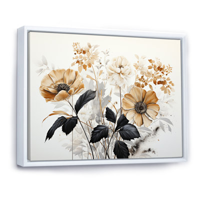 Sepia Evoke Nostalgia Flower Poetry - Plants Canvas Prints