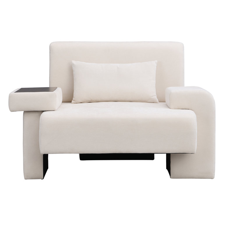 Chaise de salon Mid-Century, Beige