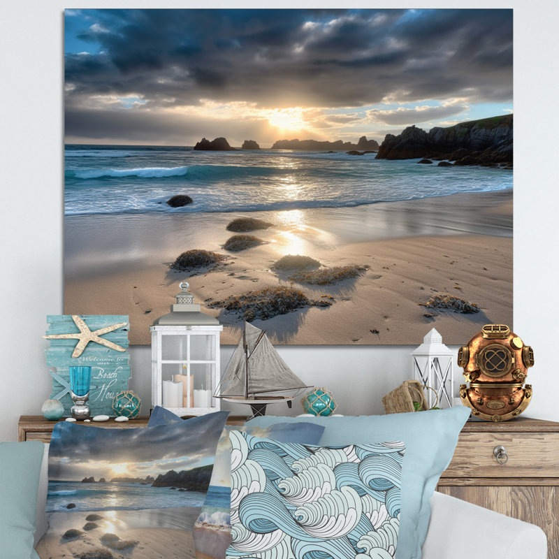 «Beautiful Porthcothan Bay V», reproduction sur toile, H 24 po x l 32 po x P 1 po, Toile tendue