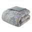 6 Piece Cotton Comforter For King - Grey With Fine Details In Bedding