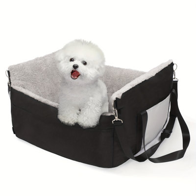 Car Safety Pet Seat For Small Dogs/cats, Comfortable & Secure, Up To 25 Lbs