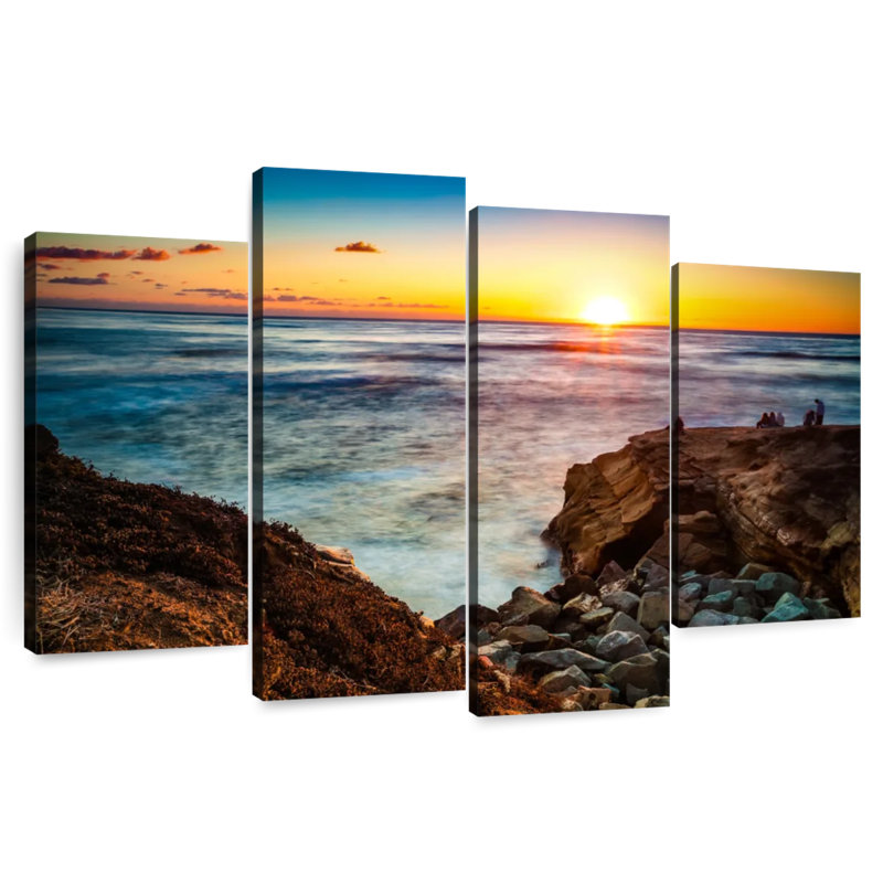 Gillard La Jolla Gillard coucher de soleil, H 22 po x l 36 po
