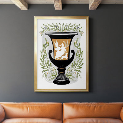 «Greek Vases I», reproduction encadrée de qualité supérieure - prête à être accrochée
